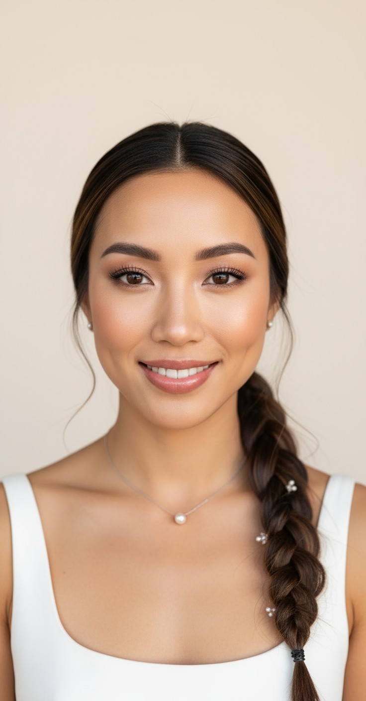 After Braid Bridal Hairstyle